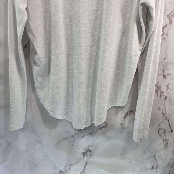 Rag & Bone Shirt Womens Small White Slouchy Long Sleeve Drop Shoulder Jersey - Picture 7 of 11